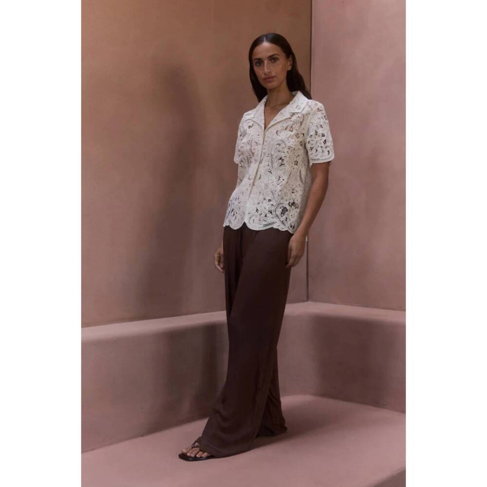 NEW ALL THAT REMAINS women's freya shirt in bone